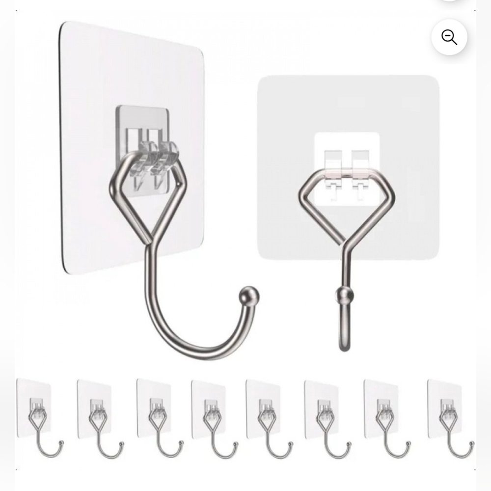 Nobrand Large Adhesive Hooks (10-Pack)